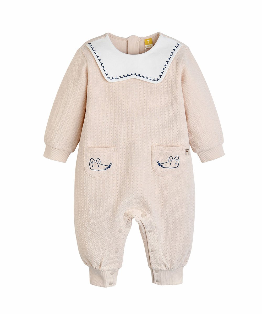 Комбинезон с вышивкой в виде лисы Moimoln, beige