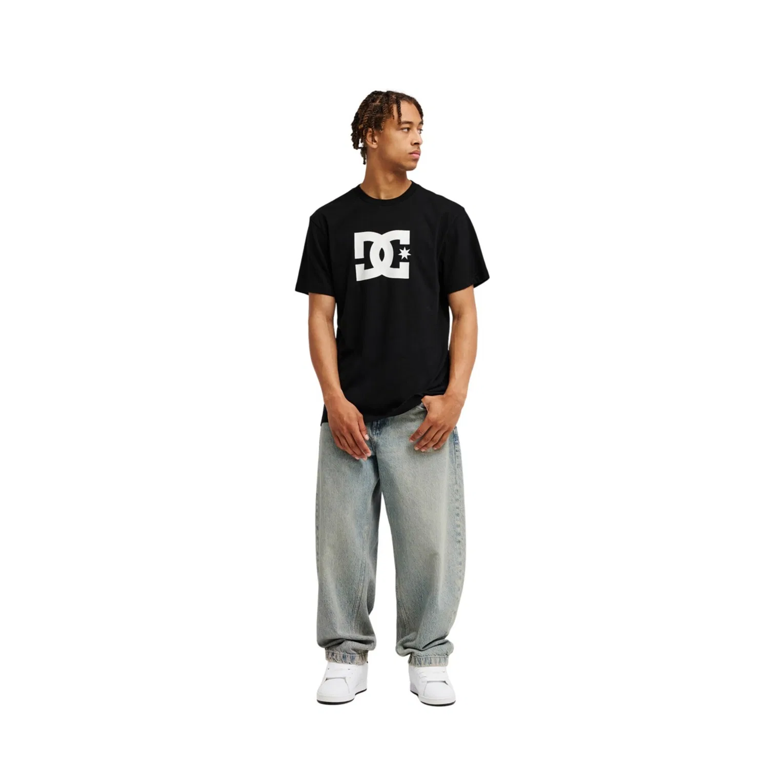 Детская хлопковая футболка с принтом DC Shoes, Black — фото 3