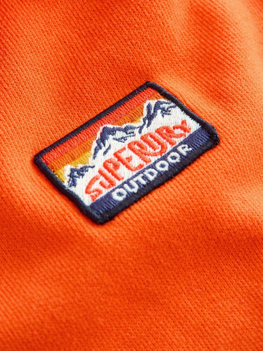 Худи на молнии Superdry & Co темно-оранжевого цвета — фото 3