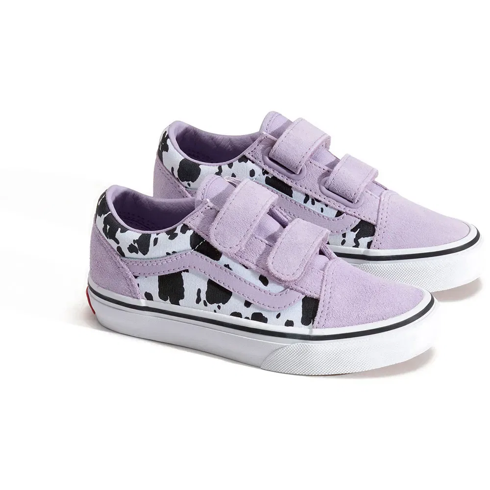 Детские кроссовки для девочек с липучками Old Skool V Vans, Purple
