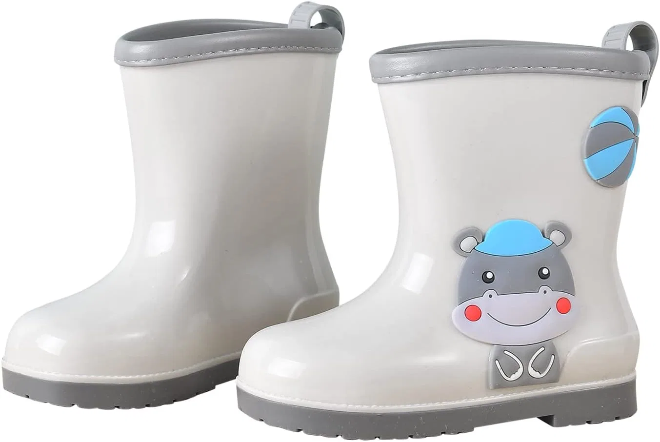 Детские дождевые сапоги с мультяшным принтом Unisex-Child, Grey — фото 3