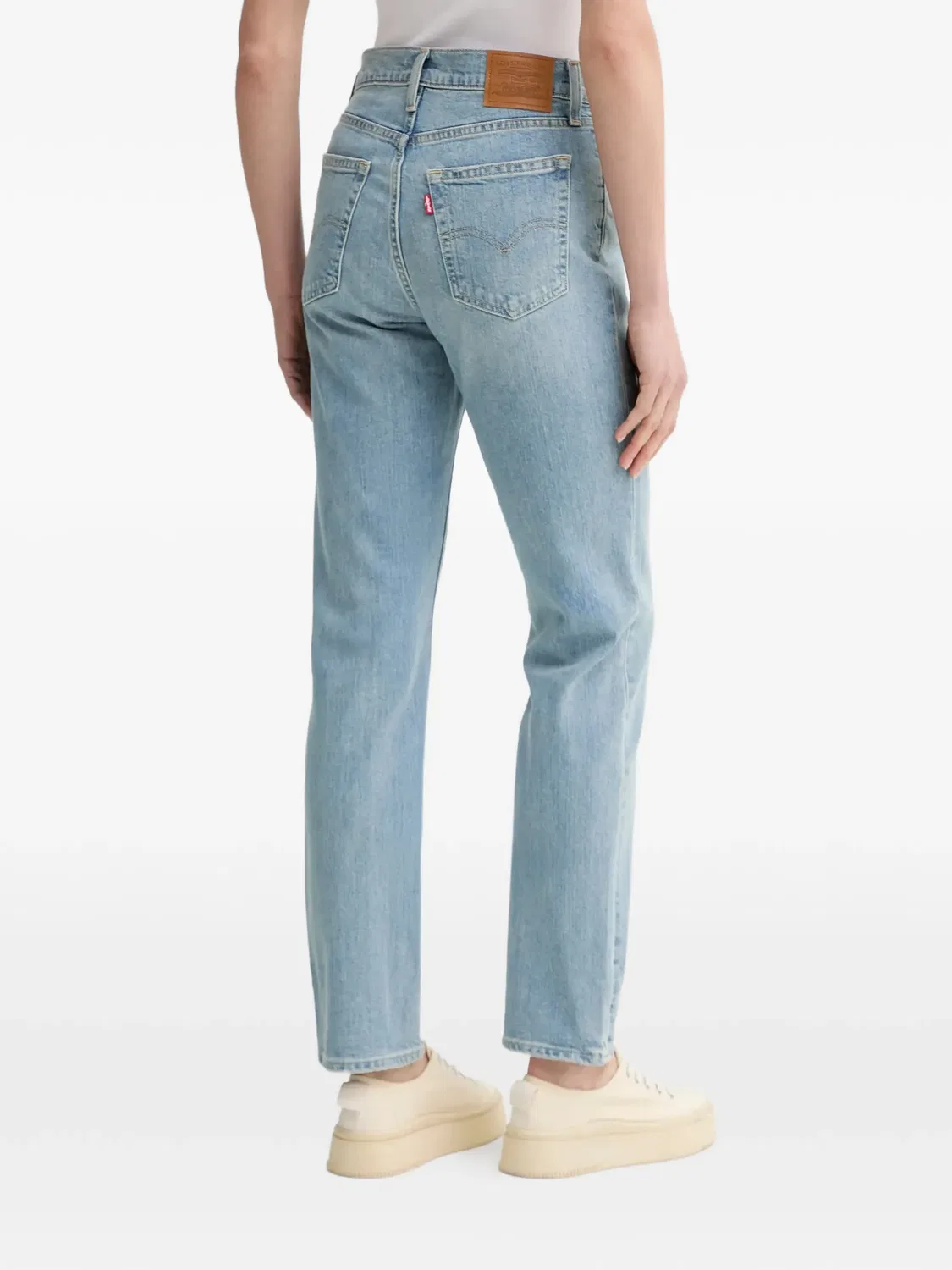 Прямые джинсы с логотипной нашивкой, синие Levi's, синий — фото 2