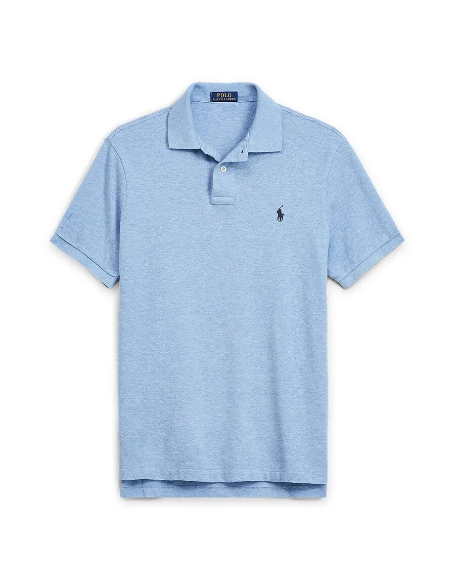 Рубашка Polo Ralph Lauren темно-сини светло-голубого цвета