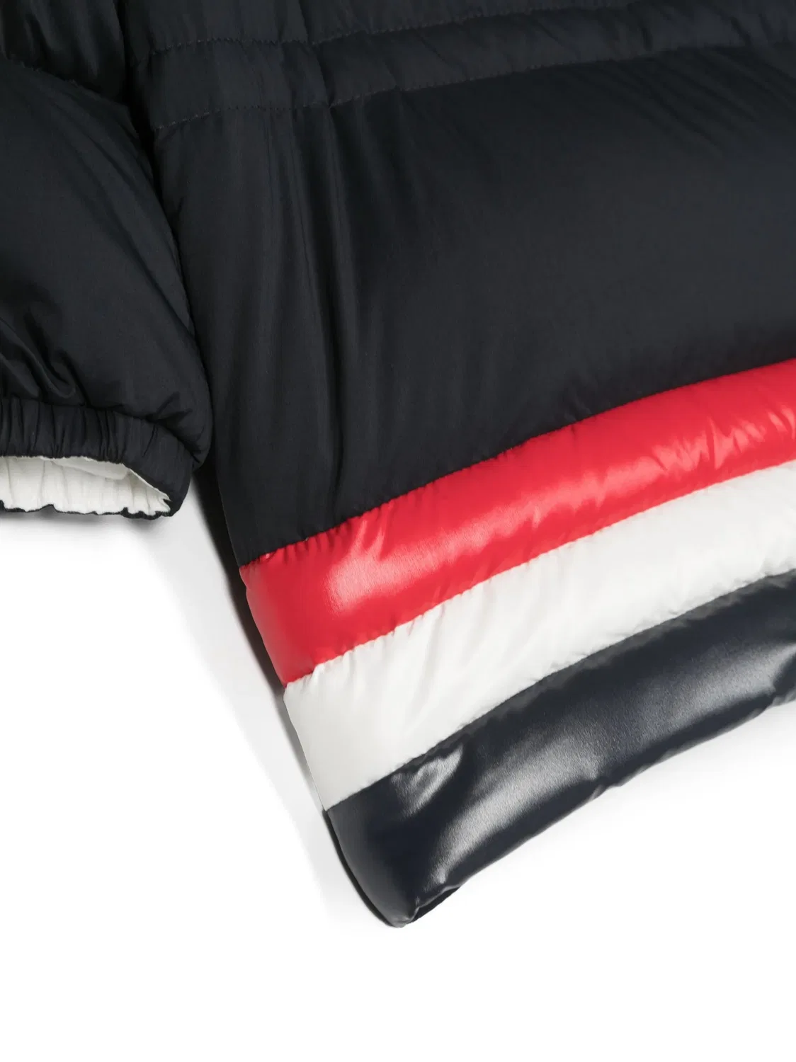 Куртка с капюшоном и стеганым узором Moncler, синяя — фото 2