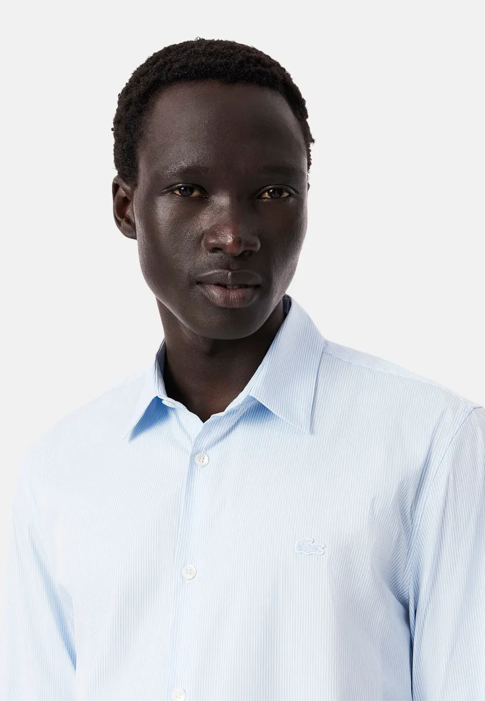 Рубашка Lacoste, Blanco Azul Claro — фото 4