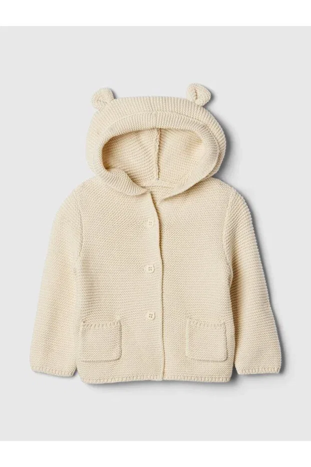 Детский кардиган для девочек с аппликацией Brannan Bear Gap, Beige-002