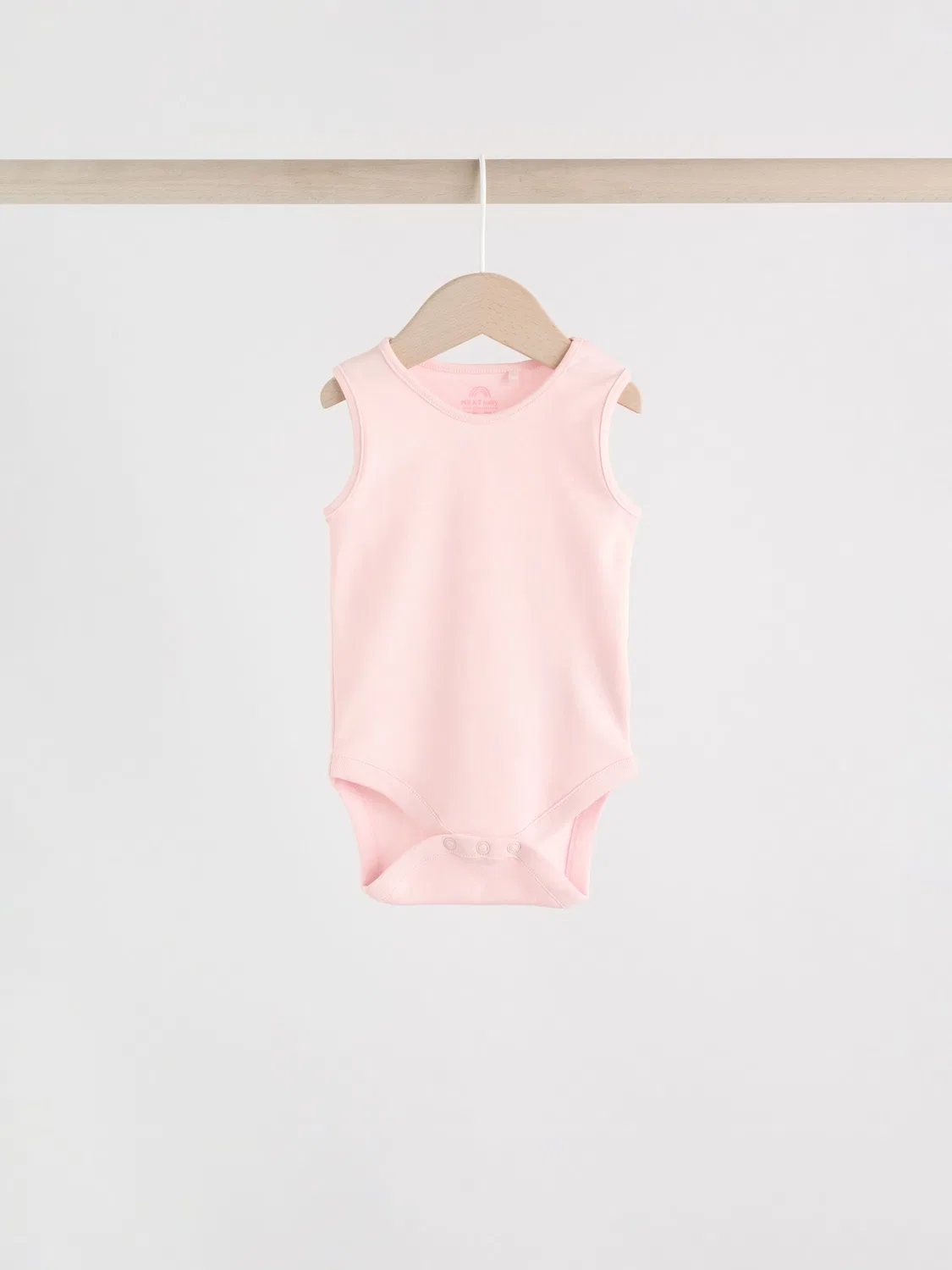 Комплект боди 5 шт, Essential Vest Next, розовый/белый — фото 3