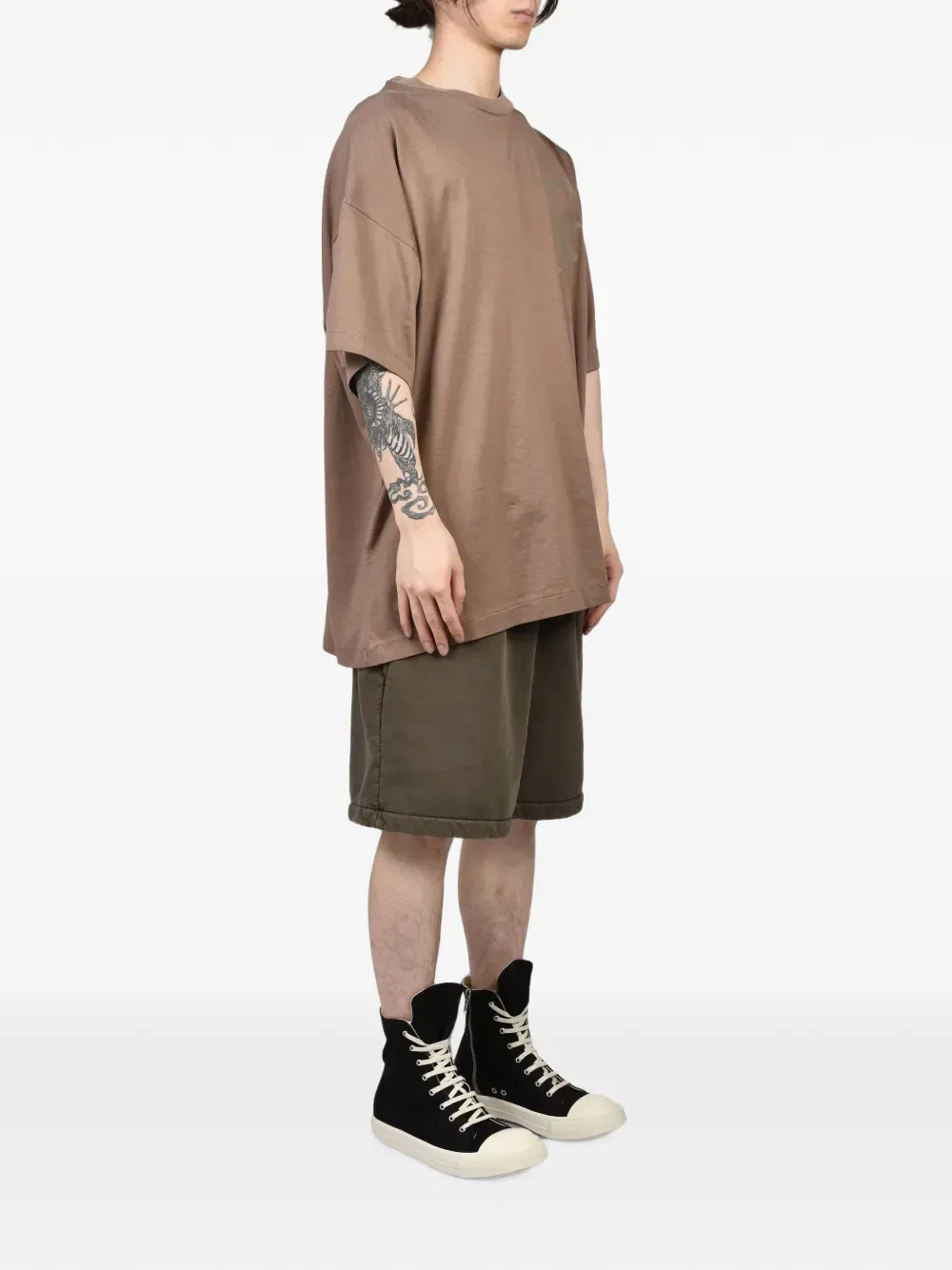Футболка с принтом 43 Fear Of God, коричневый — фото 2