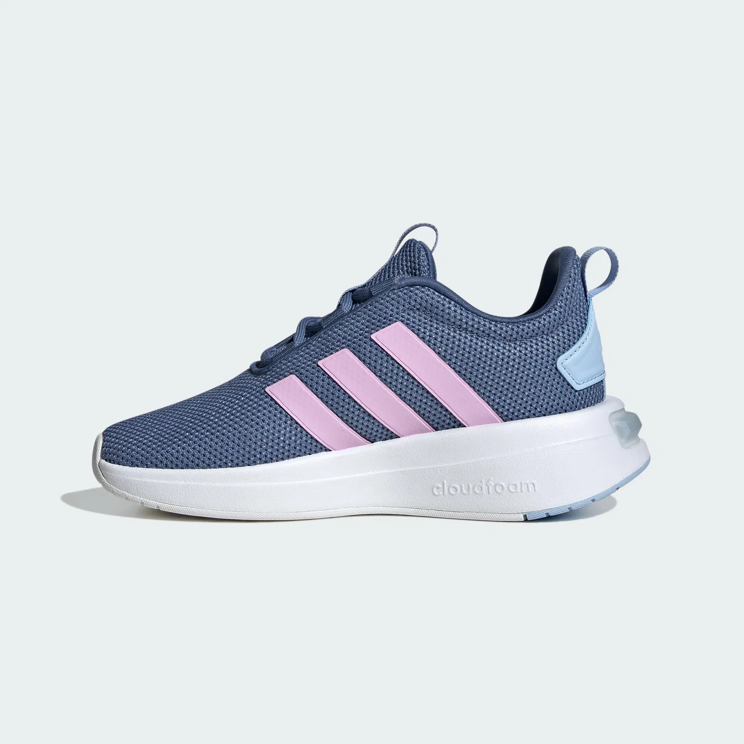 Детские кроссовки с амортизацией Racer Tr23 Shoes Kids Adidas, Crew Blue Bliss Lilac Blue Dawn — фото 2