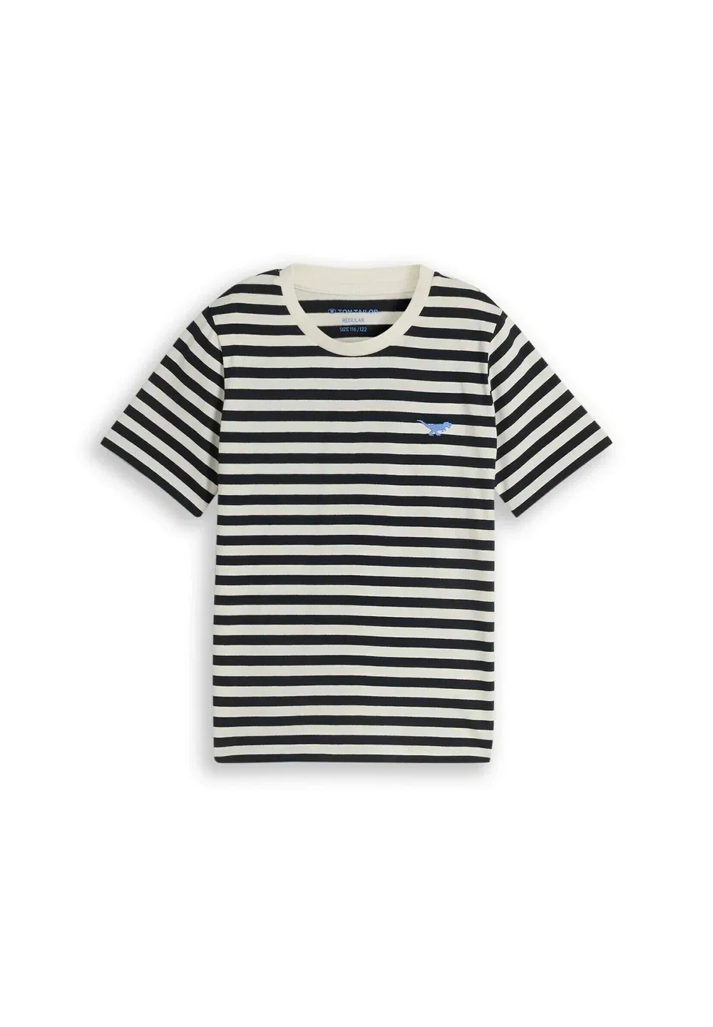 Футболка в полоску - футболка с принтом Tom Tailor, Navy Off White Stripe