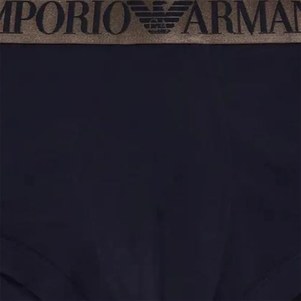 Мужские боксеры-брифы с принтом 1 Pack Blue EMPORIO ARMANI — фото 3