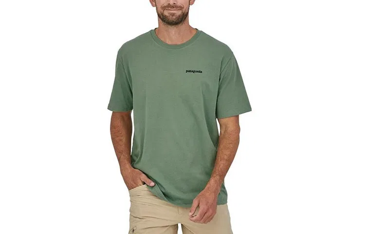 Мужская футболка с принтом Patagonia, Grass Green/Segt