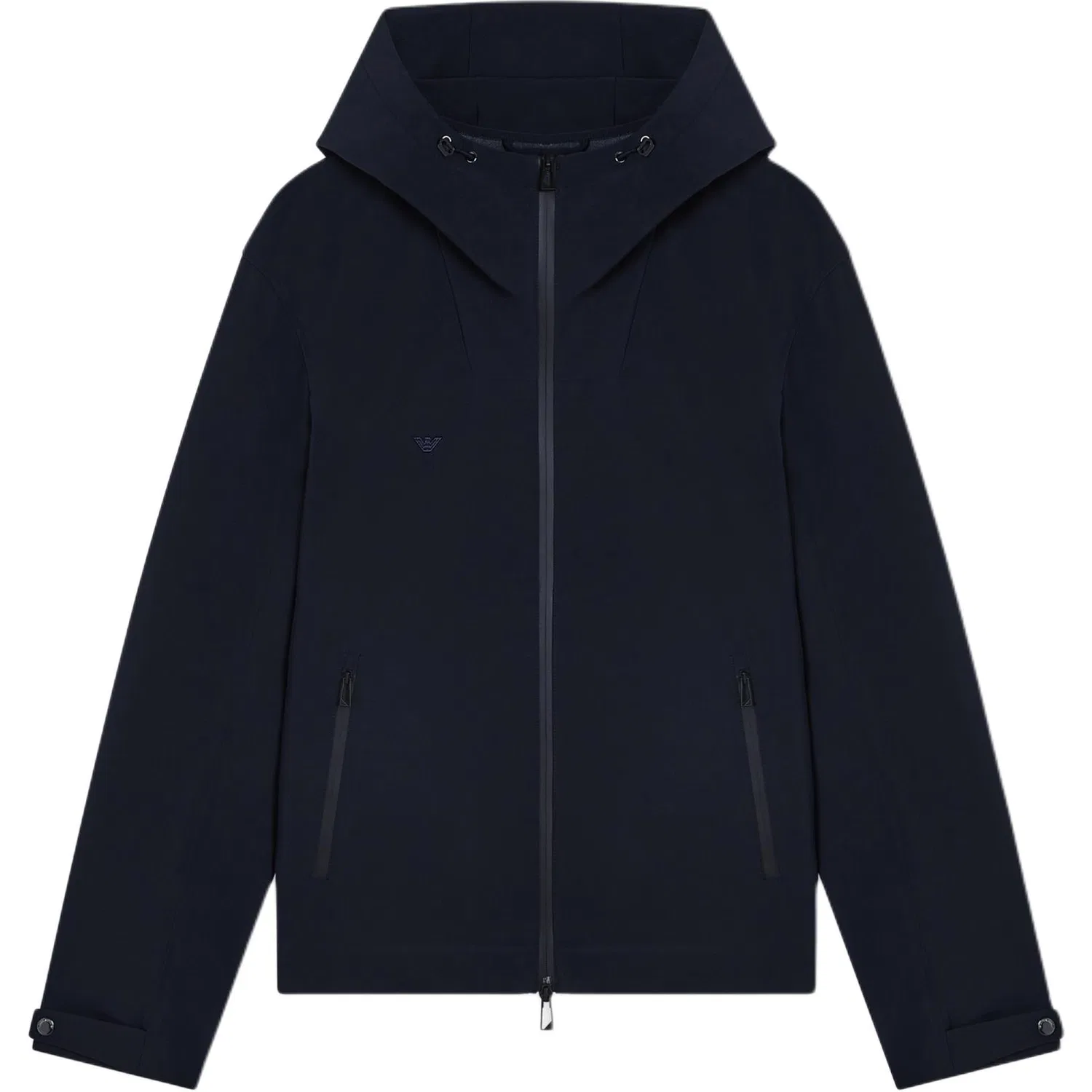 Мужская куртка с капюшоном и молнией Hooded Zip-Up, EMPORIO ARMANI, Marine Blue