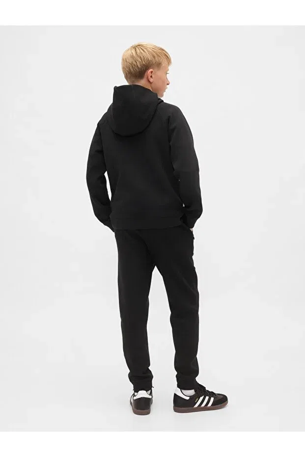 Детские свитшот для мальчиков с длинным рукавом Tech Quick Dry Zip Gap, Black-000 — фото 4