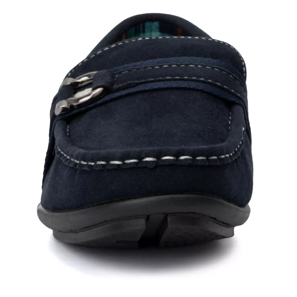 Детские туфли-лоферы для мальчиков с тиснением Murphy Xray Footwear, Navy — фото 4