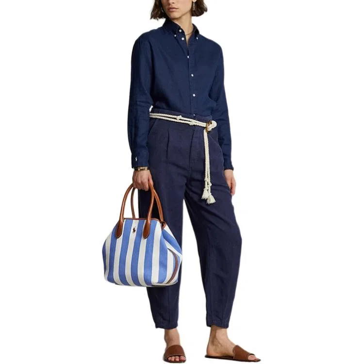 Женская рубашка с длинным рукавом Marine Blue Polo Ralph Lauren, Marine Blue — фото 3