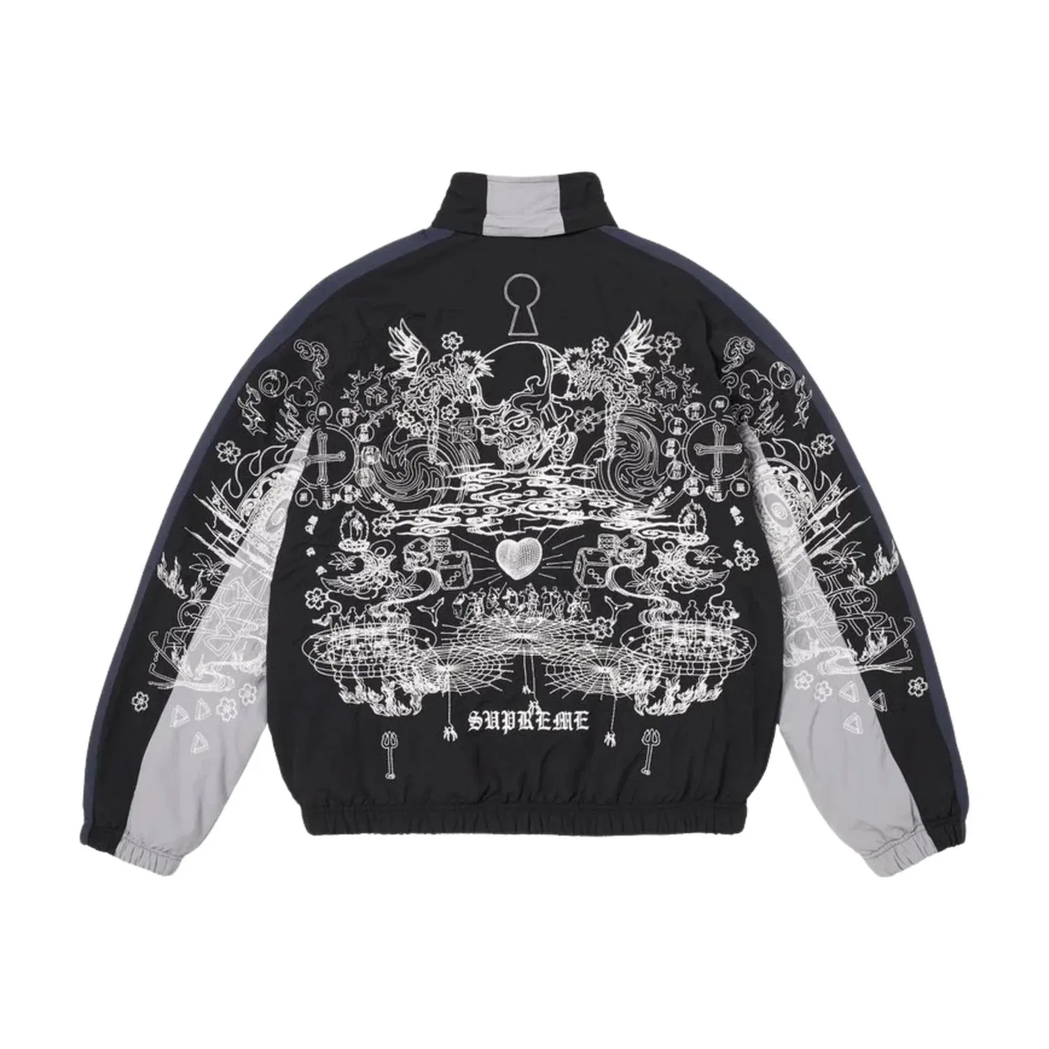 Мужская куртка FW26 AOI Fleece Lined Track Jacket 'Black' Supreme, черный — фото 2