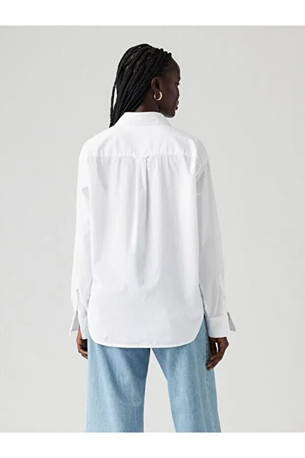 Женская рубашка свободного кроя Harlie boyfriend shirt Levi'S, White — фото 2