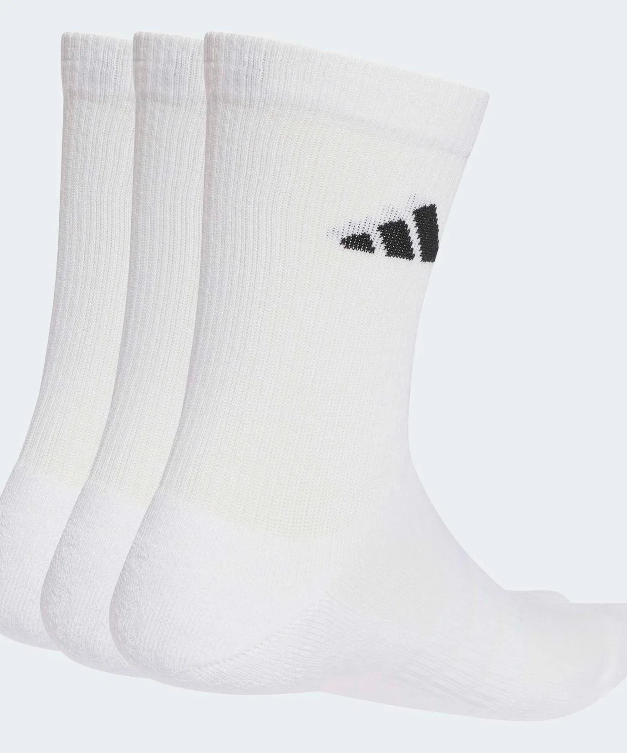Мужские носки с поддержкой свода стопы, комплект из 3 пар, Cushion Sportswear Crew Socks Adidas, White — фото 2