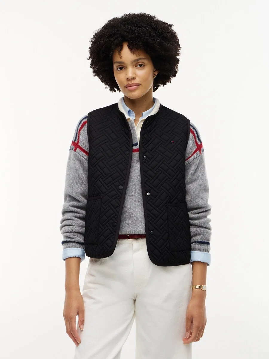Жилет TOMMY HILFIGER черного цвета — фото 2