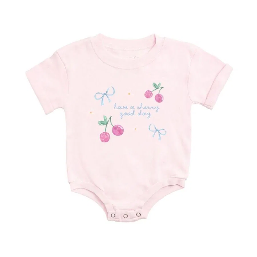 Боди-комбинезон с коротким рукавом Cherry Good Day Sweet Wink, Ballet Pink
