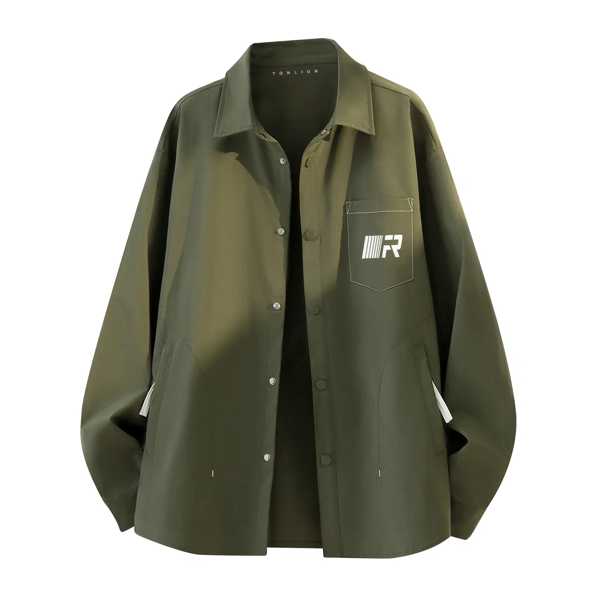 Детская рубашка с длинным рукавом Tonlion, Olive Green