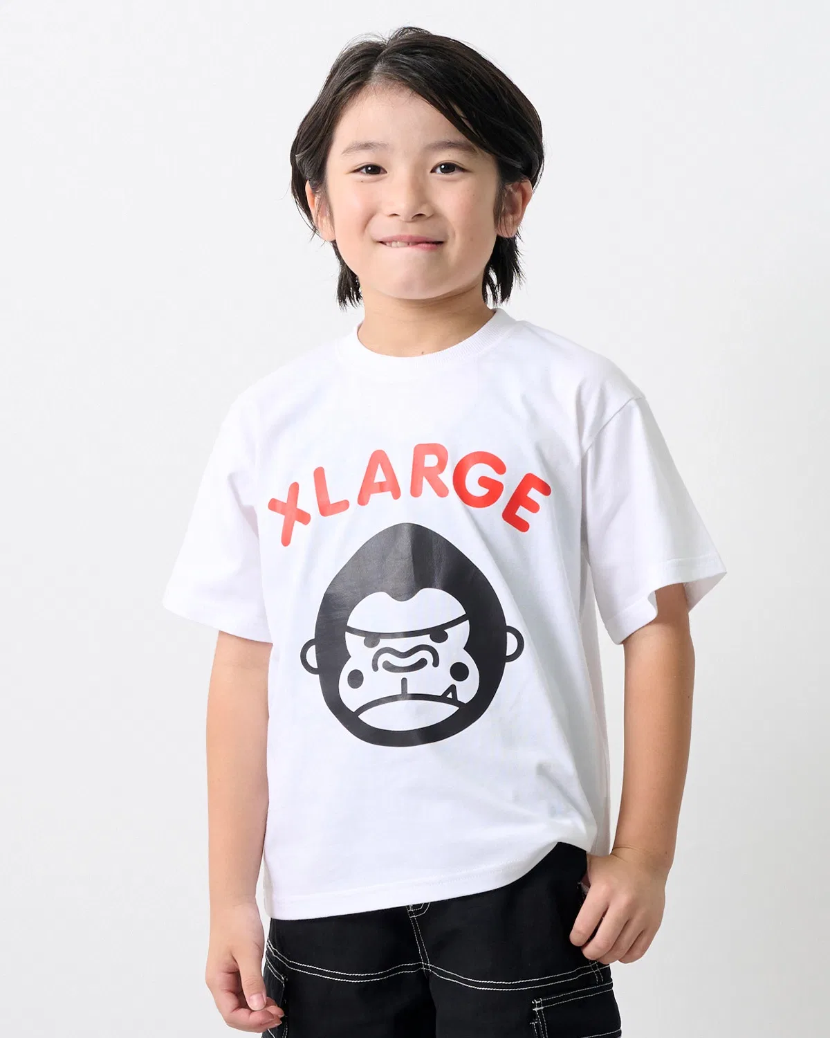 Детская футболка с принтом Funny Gorilla XLARGE KIDS, Белый