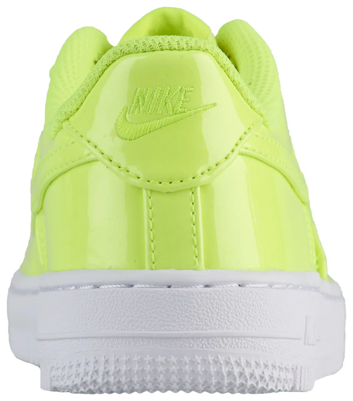 Детские кроссовки для мальчиков с кожаным верхом Air Force 1 Low Nike, Moss/Volt/Black — фото 3