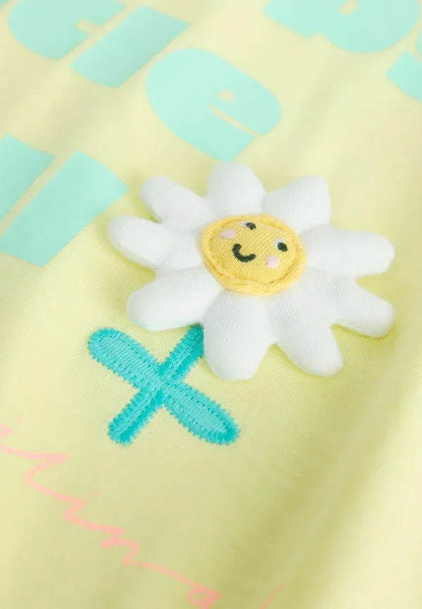 Комплект из топа и шорт с клетчатым принтом, Regular fit, Next, Lime Green Flower, зеленый — фото 2