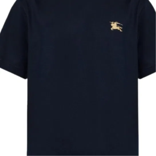 Мужская футболка с круглым вырезом Marine Blue Burberry — фото 3
