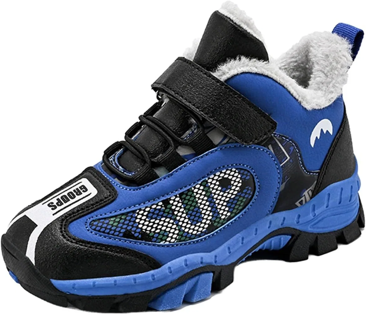 Детские кроссовки для мальчиков с флисовой подкладкой Boys Hiking Sneakers, Blue