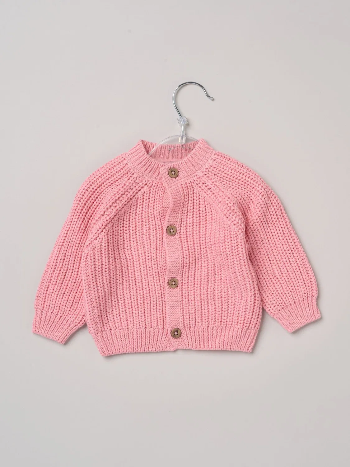 Кардиган вязаный с вышивкой Rock-A-Bye Baby Boutique, розовый — фото 2