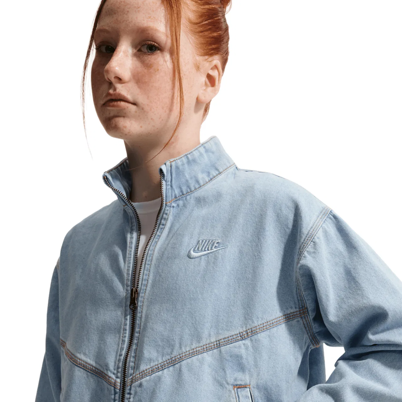 Джинсовая куртка для девочек NSW WR Nike, синий — фото 3