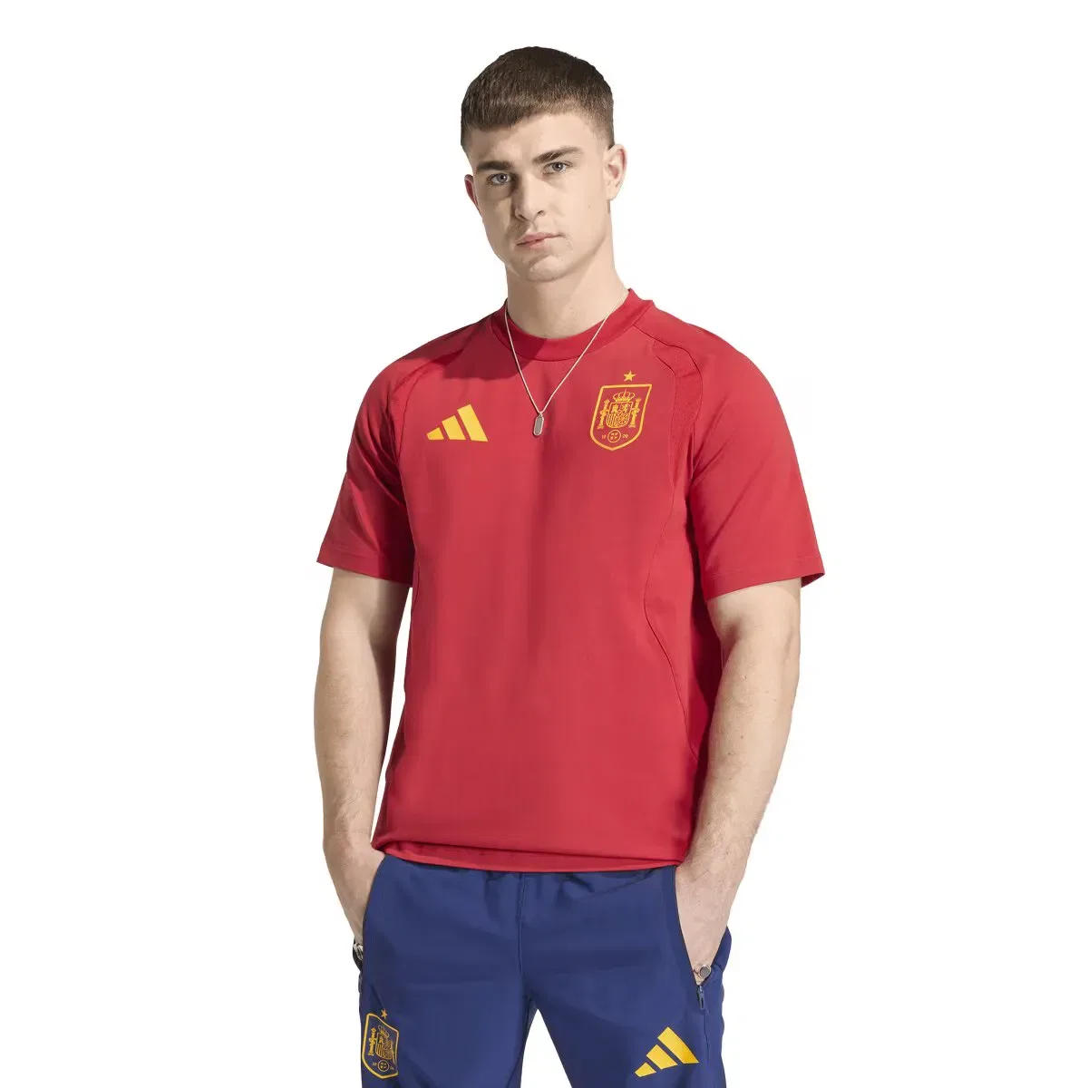 Мужская футболка España Mundial 2026 Tiro Travel adidas, Красный