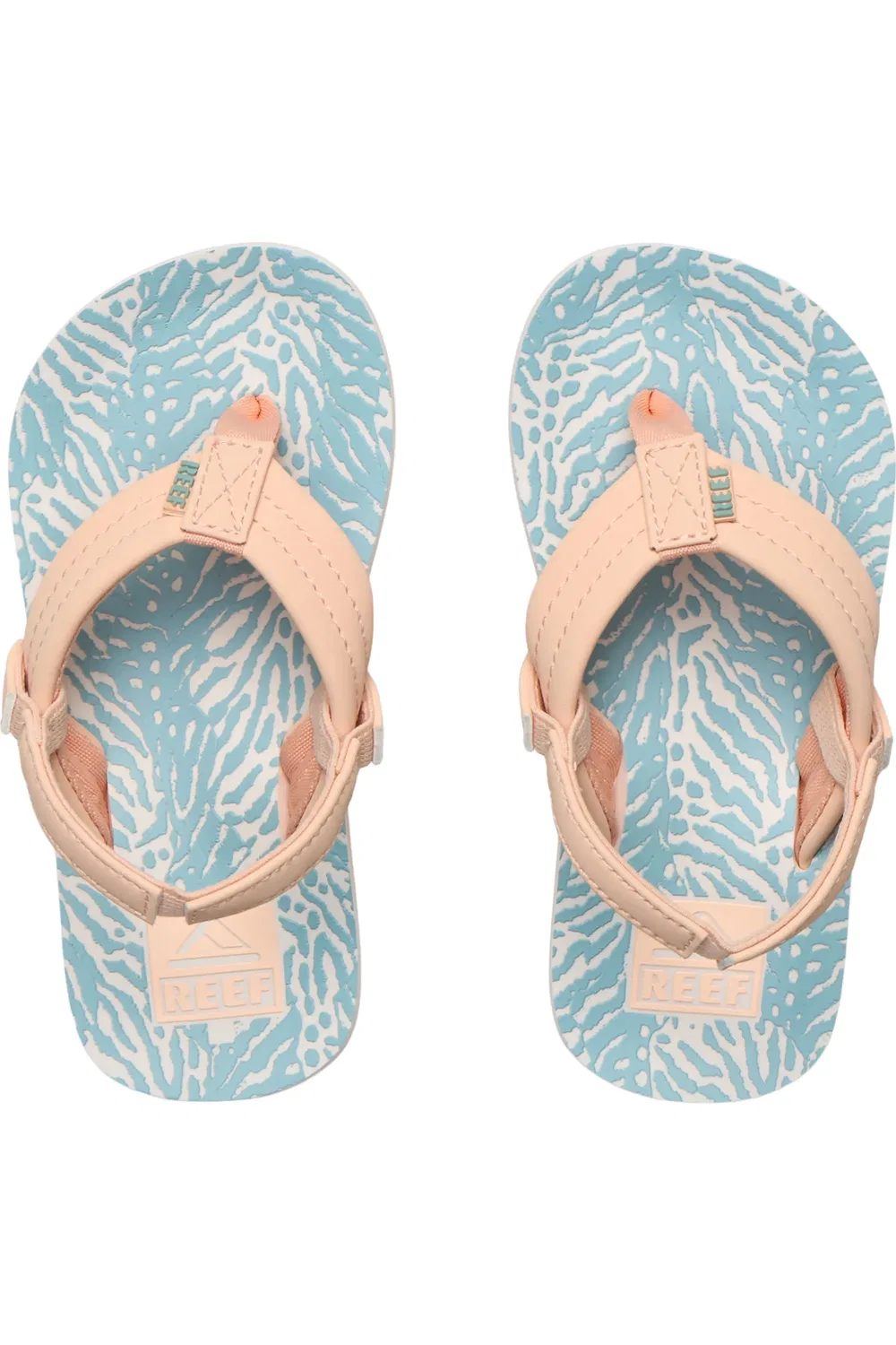 Сандалии детские с ремешком на пятке Ahi Reef, Peach/Blue Animal — фото 4