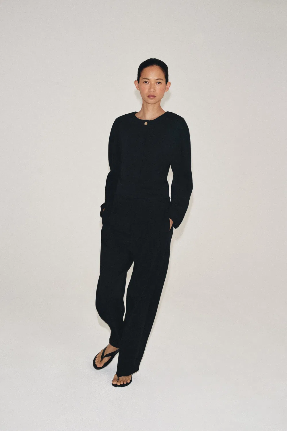 Пиджак на пуговицах ZARA, Black
