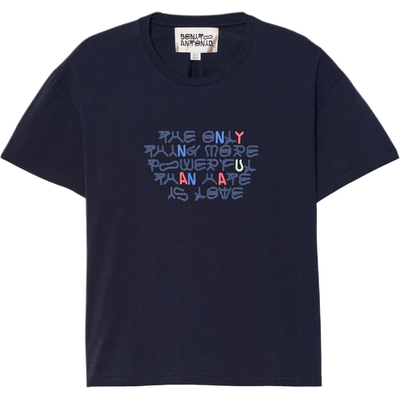 Мужская футболка с длинным рукавом Bad Bunny, ZARA, Sea Blue