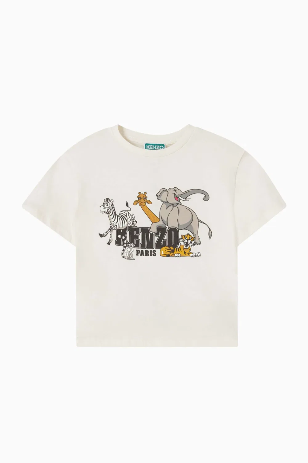 Футболка хлопковая с принтом-логотипом KENZO KIDS