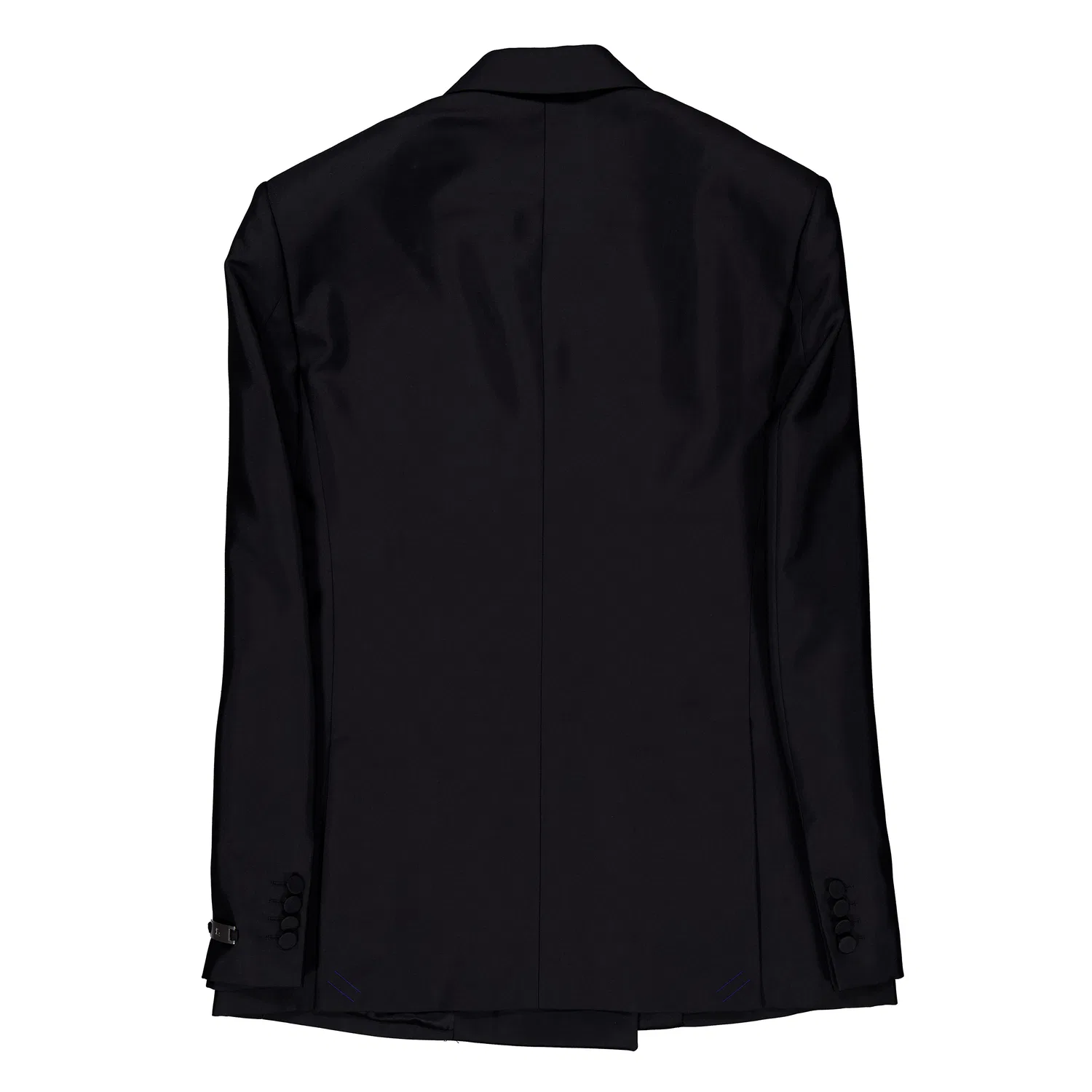 Пиджак двубортный из шерстяного смесового материала Double-Breasted Wool-Blend Blazer Burberry, Black — фото 3