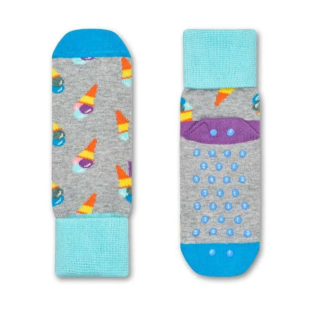 Носки противоскользящие Ice Cream 2 пары Happy Socks, серый — фото 3