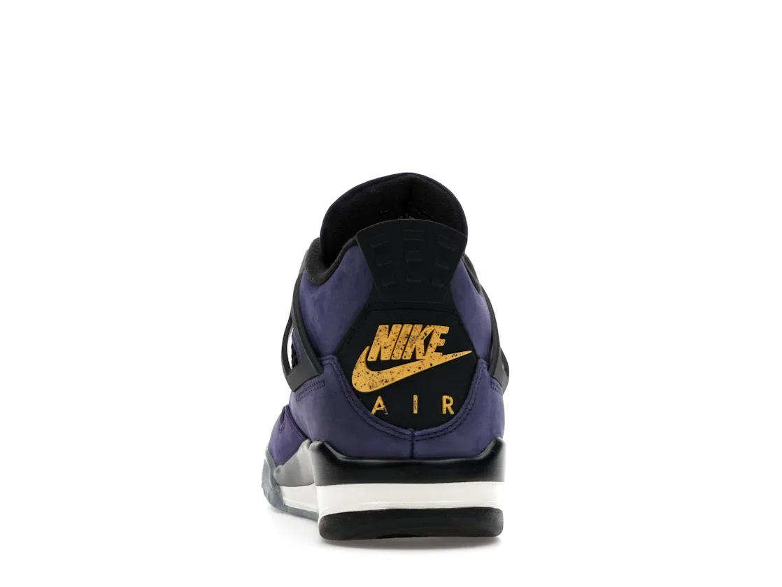 Детские кроссовки Lifestyle Lakers Jordan 4 Retro, Imperial Purple/Multi-Color — фото 4