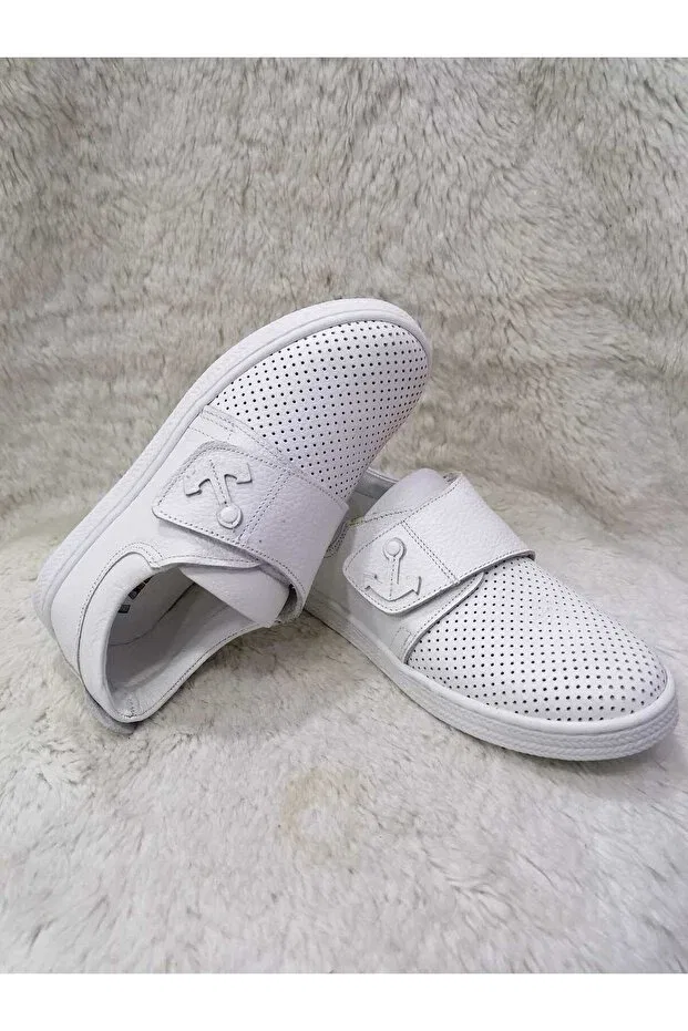 Детские спортивные туфли для девочек с ортопедической стелькой Özgür Kids, White — фото 4