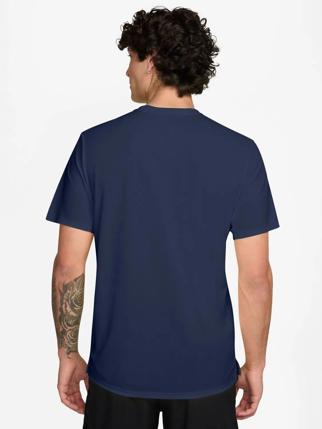 Футболка беговая Miler Dri-FIT UV Nike, Midnight Navy — фото 3