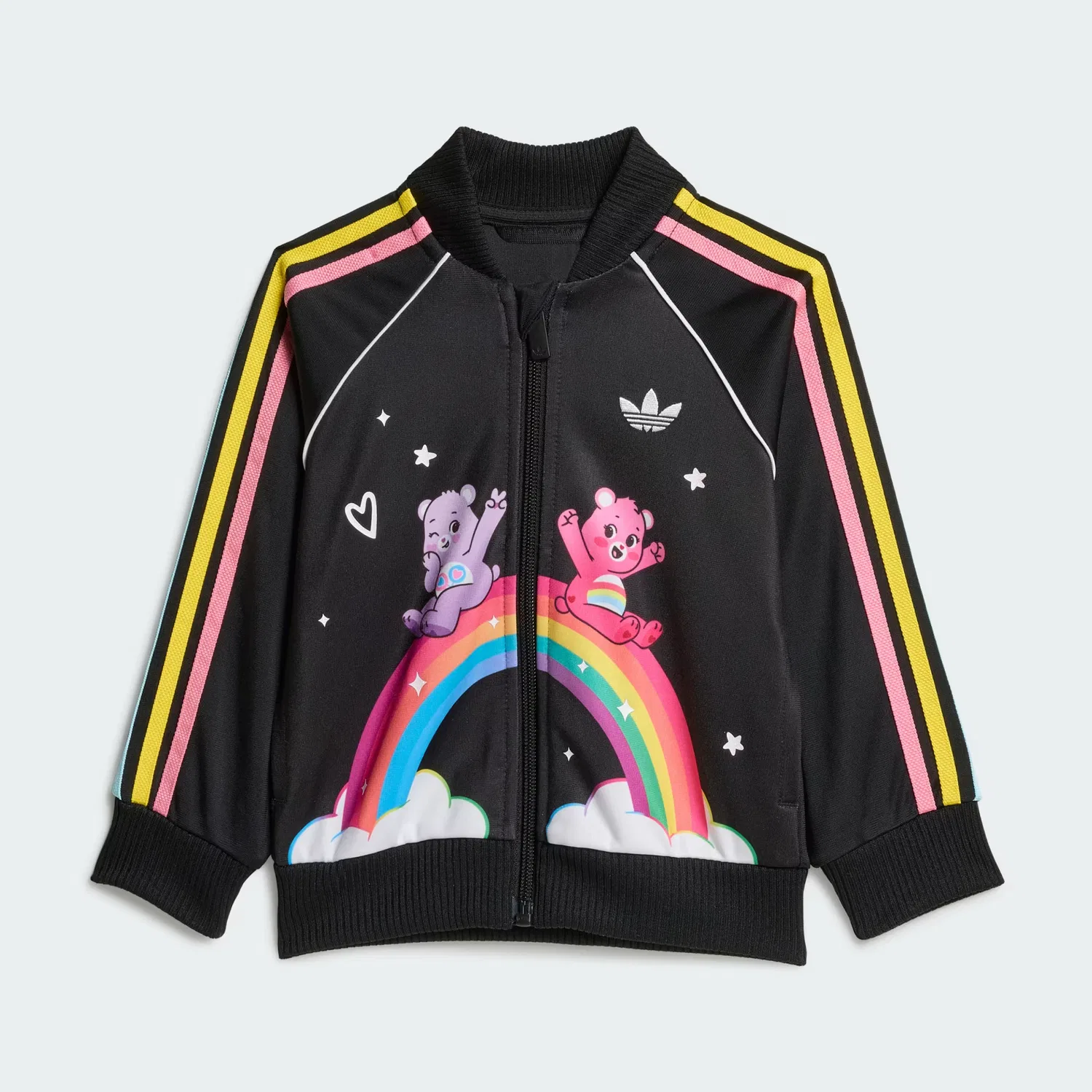 Детский спортивный костюм на молнии из 2 предметов Care Bears SST Adidas Originals, черный — фото 2