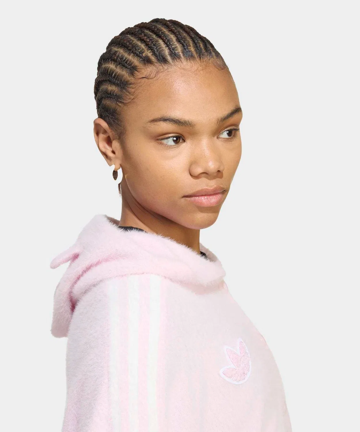 Женский кардиган с капюшоном с принтом Care Bears Adidas Originals, Розовый — фото 4