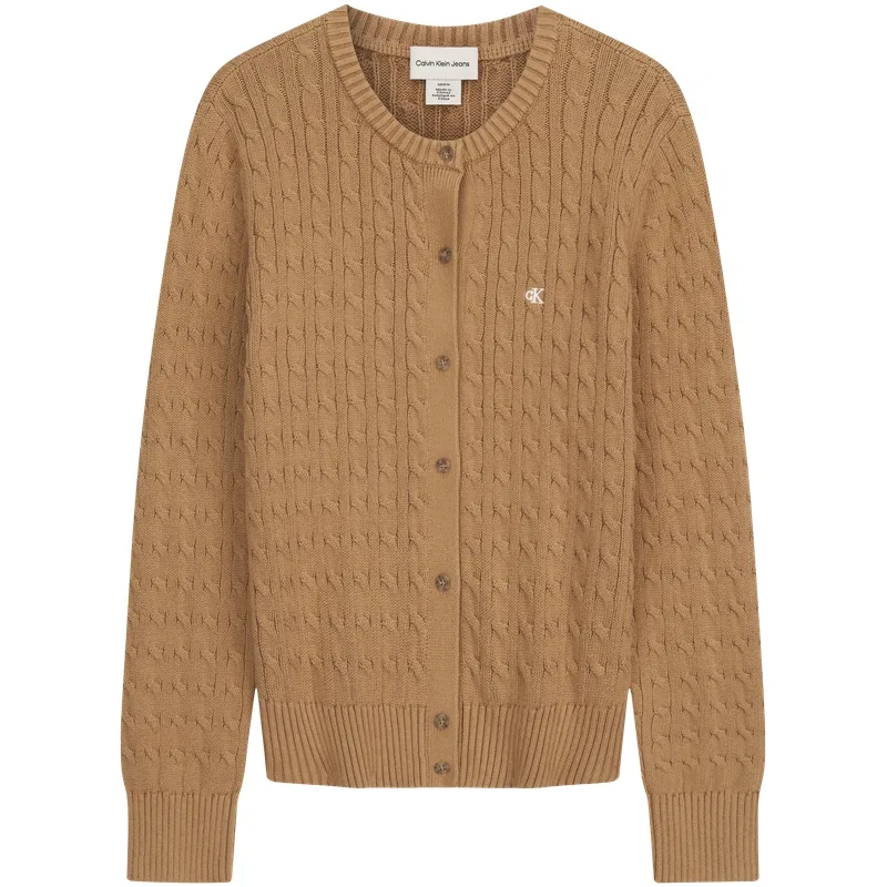 Джемпер женский с круглым вырезом, Calvin Klein, Terracotta