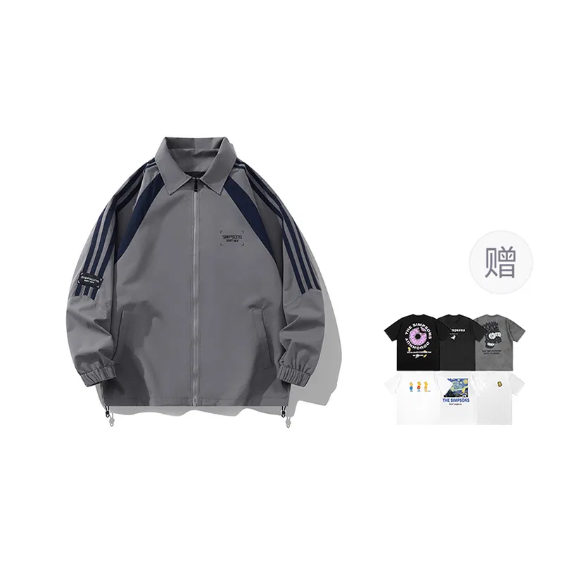 Детская куртка с принтом The Simpsons, Dark Gray Blue