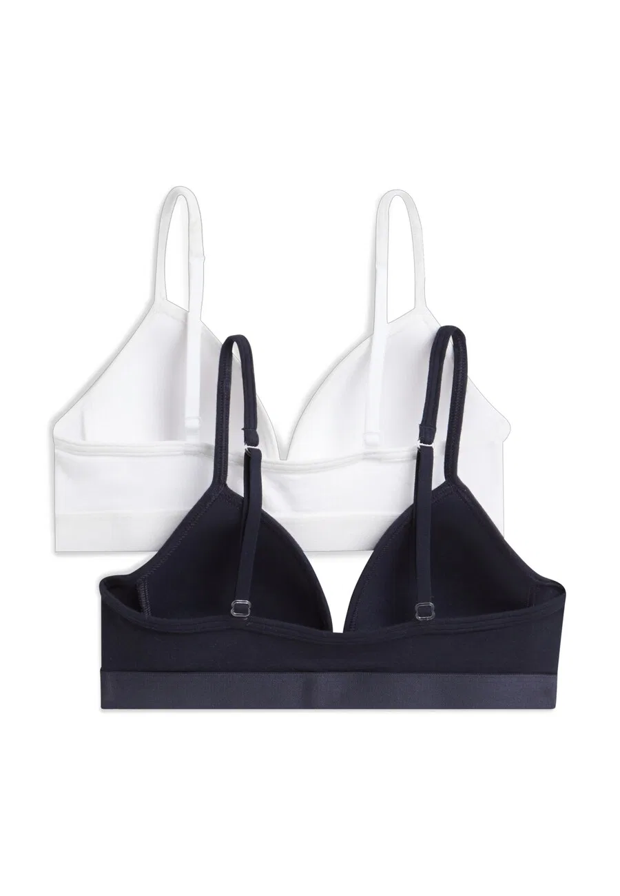 Бюстгальтеры Tommy Hilfiger Underwear Triangle Bra, темно-синие, белые — фото 2