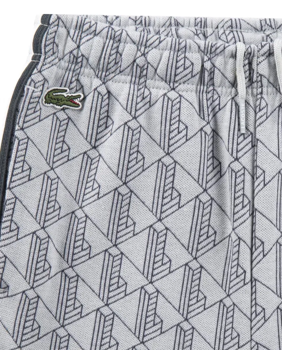 Детские спортивные штаны для мальчиков с принтом Monogram Lacoste, Gris — фото 3
