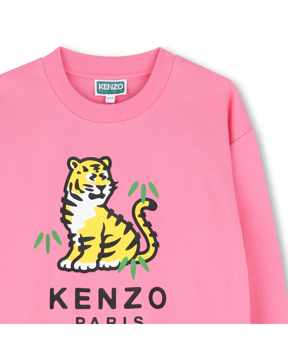 Детская худи для девочек с принтом Kenzo Kids, Роза — фото 2